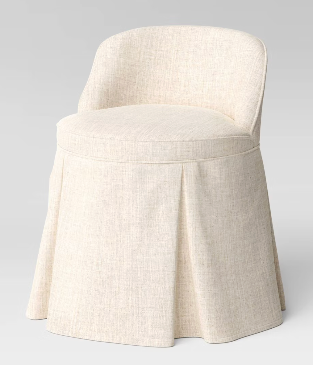 Vanity Chair in Classic Linen